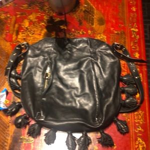 Black leather fun purse!